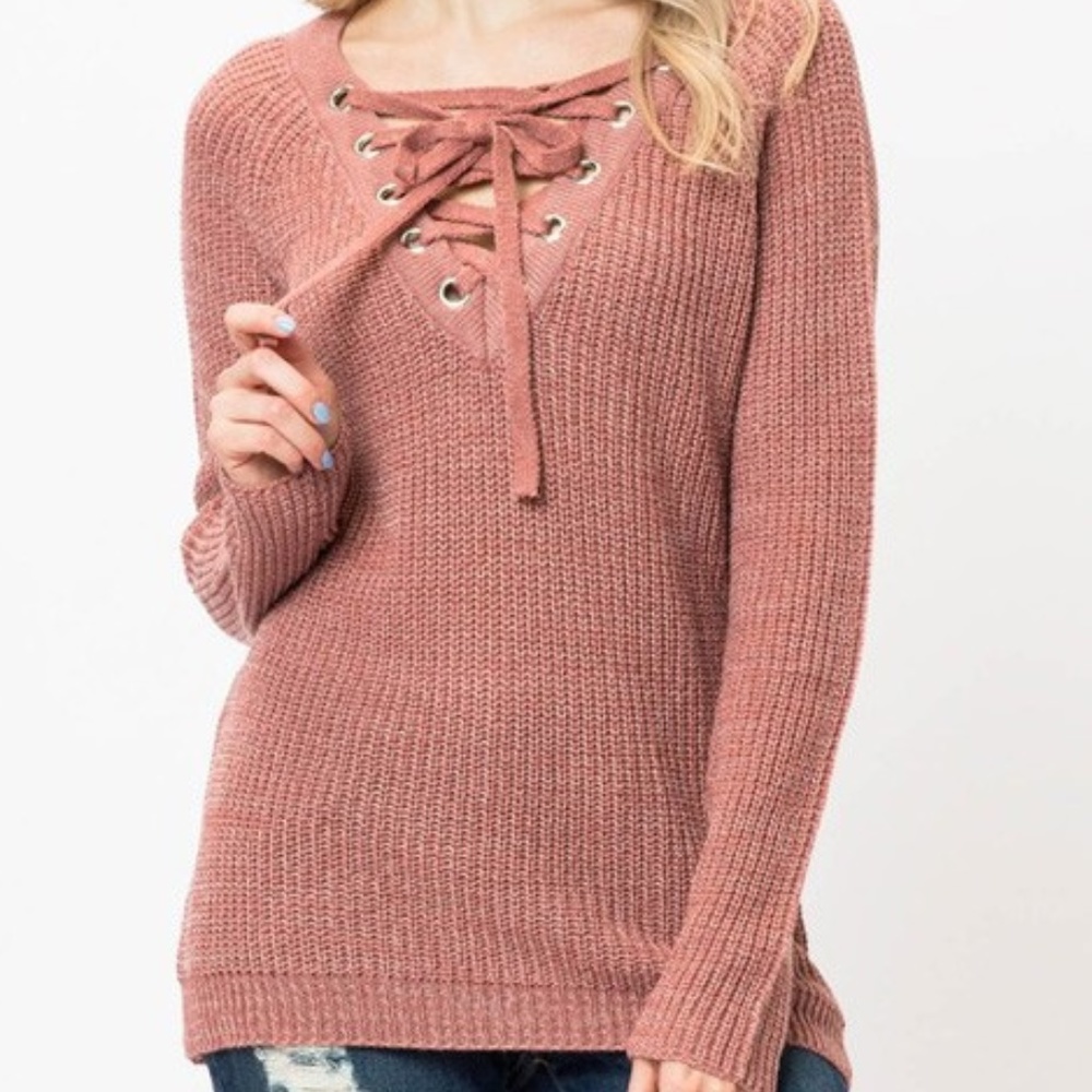 CRISSCROSS DETAILED SWEATER - Picture 4 of 4
